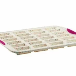 Trudeau White Confetti 24-Count Mini Bar Cake Pan
