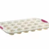 Trudeau White Confetti 24-Count Mini Muffin Pan -Baking pan Shop trudeau confetti silicone mini muffin pan 05118554