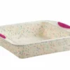 Trudeau White Confetti Silicone Square Cake Pan -Baking pan Shop trudeau white confetti square cake pan 05118556 1