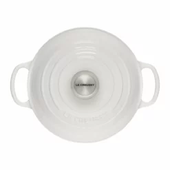 Le Creuset 9.5" Signature Bread Oven | White -Baking pan Shop white 3 2 1